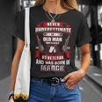 Never Underestimate An Old Us Veteran Born In March T-Shirt Gifts for Her