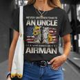 Never Underestimate An Uncle Who Raised An Airman Usaf T-Shirt Gifts for Her