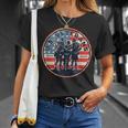 Us Army Veterans Pride Honor Military Us Flag Vintage Men Unisex T-Shirt Gifts for Her