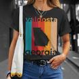 Valdosta Georgia Retro Cutout Ga Souvenir T-Shirt Gifts for Her