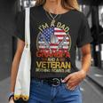 Veteran Vets Vintage Im A Dad A Grandpa And A Veteran Shirts Fathers Day 203 Veterans Unisex T-Shirt Gifts for Her