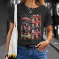 Vintage Classic Muscle Car Retro American Flag Patriotic T-shirt Gifts for Her
