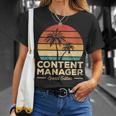 Vintage Content Manager Special Edition T-Shirt Gifts for Her