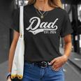 Vintage Dad Est 2024 For Fathers Day Promoted To Daddy 2024 Unisex T-Shirt Gifts for Her