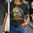 Vintage Halloween Skeleton Gamer Boys Kids Ns Gaming Boys Halloween Funny Gifts Unisex T-Shirt Gifts for Her