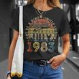 Vintage July 1983 Limited Edition 40 Years Old 40Th Birthday 40Th Birthday Funny Gifts Unisex T-Shirt Gifts for Her