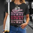 Vintage Pink Howdy Rodeo Western Country Southern Cowgirl Unisex T-Shirt Gifts for Her