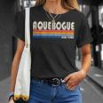 Vintage Retro 70S 80S Style Hometown Of Aquebogue Ny T-Shirt Gifts for Her