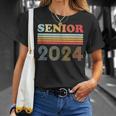 Vintage Senior 2024 Graduation Highschool Graduate Senior 24 Unisex T-Shirt Gifts for Her