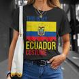 Vintage This Is My Ecuador Flag Costume For Halloween Ecuador Funny Gifts Unisex T-Shirt Gifts for Her