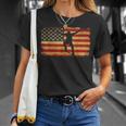Vintage Us Flag SkateboardingRetro Skateboard T-Shirt Gifts for Her