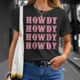 Vintage White Cowgirl Howdy Rodeo Western Country Southern Gift For Womens Unisex T-Shirt Gifts for Her