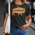 Vintage Yellowstone National Park Retro Bison Souvenir T-Shirt Gifts for Her