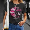 All Warriors Have Scars Pink Ribbon Breast Cancer Awareness T-Shirt Gifts for Her
