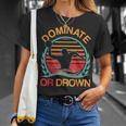 Water Polo Dominate Or Drown Waterpolo Player T-Shirt Gifts for Her