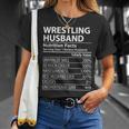 Wrestling Husband Nutrition Facts | Funny Wrestling Husband Gift For Women Unisex T-Shirt Gifts for Her