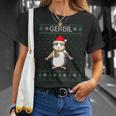 Xmas Gerbil Ugly Christmas Sweater Party T-Shirt Gifts for Her
