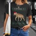 Xmas Hyena Ugly Christmas Sweater Party T-Shirt Gifts for Her