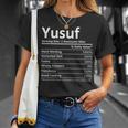 Yusuf Nutrition Funny Birthday Personalized Name Gift Idea Unisex T-Shirt Gifts for Her