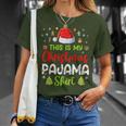 This Is My Christmas Pajama Xmas Lights Holiday Family T-Shirt Gifts for Her