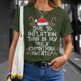 Due To Inflation This Is My Ugly Sweater For Christmas Xmas T-Shirt Gifts for Her