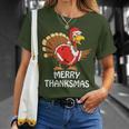 Merry Thanksmas Happy Thanksgiving Merry Christmas T-Shirt Gifts for Her Merry Thanksmas Happy Thanksgiving Merry Christmas T-Shirt Gifts for Her