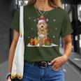 Goldendoodle Santa Christmas Tree Lights Xmas Pajama Dogs T-Shirt Gifts for Her