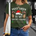 Most Likely To Eat Santa's Cookies Christmas Matching Family T-Shirt Gifts for Her