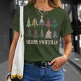 Merry Swiftmas Christmas Trees Xmas Holiday Pajamas Retro T-Shirt Gifts for Her