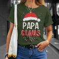 Papa Santa Claus Christmas Matching Costume T-Shirt Gifts for Her