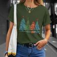 Vintage Christmas Trees Hand Drawing Christmas Trees T-Shirt Gifts for Her