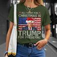 All I Want For Christmas Is A New President Trump 2024 Xmas T-Shirt Gifts for Her