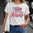 4Th Of July 2023 Patriotic Made-In-America Est 1776 Gifts Unisex T-Shirt Gifts for Her