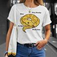 Adorable Ball Python Snake Anatomy T-Shirt Gifts for Her