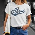 Akron Ohio Varsity Script Classic Sports Jersey Style T-Shirt Gifts for Her