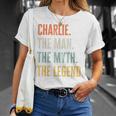 Charlie The Best Man Myth Legend Funny Best Name Charlie Unisex T-Shirt Gifts for Her