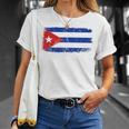 Cuban Flag Cuba Pride Cuba Travel Proud Cuban Cuba Flag T-Shirt Gifts for Her