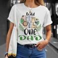 Dad Of The Wild One Zoo Birthday Safari Jungle Animal Unisex T-Shirt Gifts for Her