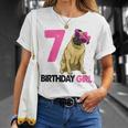 Funny 7Th Birthday Girl Pug Birthday Party Gift Gifts For Pug Lovers Funny Gifts Unisex T-Shirt Gifts for Her