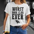 Funny Religion Bible Atheism Worst Book Club Ever Unisex T-Shirt Gifts for Her