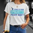 What Is Your Spaghetti Policy Italian Chefs T-Shirt Gifts for Her