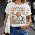 Goodbye 2Nd Grade Hello Summer Groovy Second Grade Graduate Unisex T-Shirt Gifts for Her