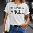 I'm Totally An Angel Lazy Diy Halloween Or Christmas Costume T-Shirt Gifts for Her