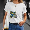 Kids 8Th Birthday Dabbing Motocross Bike Boy 8 Years Old Unisex T-Shirt Gifts for Her