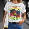 Kids Dabbing Boy Junenth Black History Melanin African Kids Unisex T-Shirt Gifts for Her
