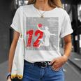 Kids Distressed 12 Year Old 12Th Basketball Birthday Slam Dunk Unisex T-Shirt Gifts for Her