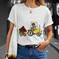 Kids Junenth 1865 Boy In Tractor Funny Toddler Boys Fist Unisex T-Shirt Gifts for Her