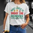 Most Likely To Shoot The Reindeer Christmas Pajamas T-Shirt Gifts for Her