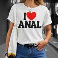I Love Anal Inappropriate Humor Adult I Love Anal T-Shirt Gifts for Her