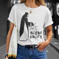 Night Shift Scary Nun Nightshift Worker Unisex T-Shirt Gifts for Her